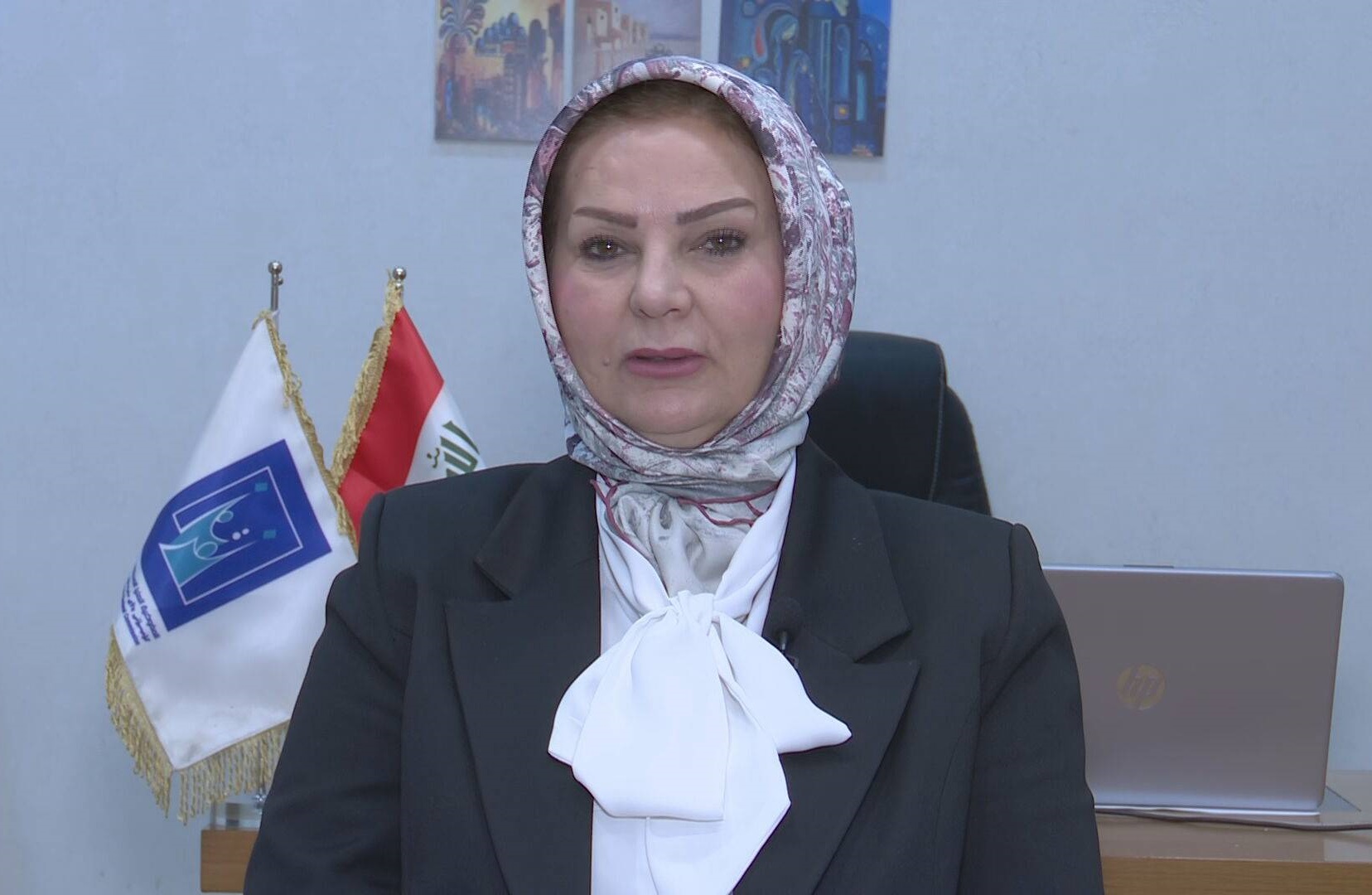 المتحدثة باسم مفوضية الانتخابات العراقية جمانة غلاي.المصدر:قناة الثامنة