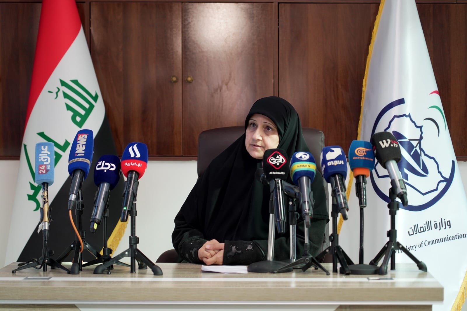 وزيرة الاتصالات هيام الياسري.المصدر:وزارة الاتصالات