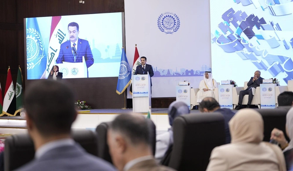 مؤتمر العمل العربي في بغداد.المصدر:مكتب رئيس الوزراء العراقي