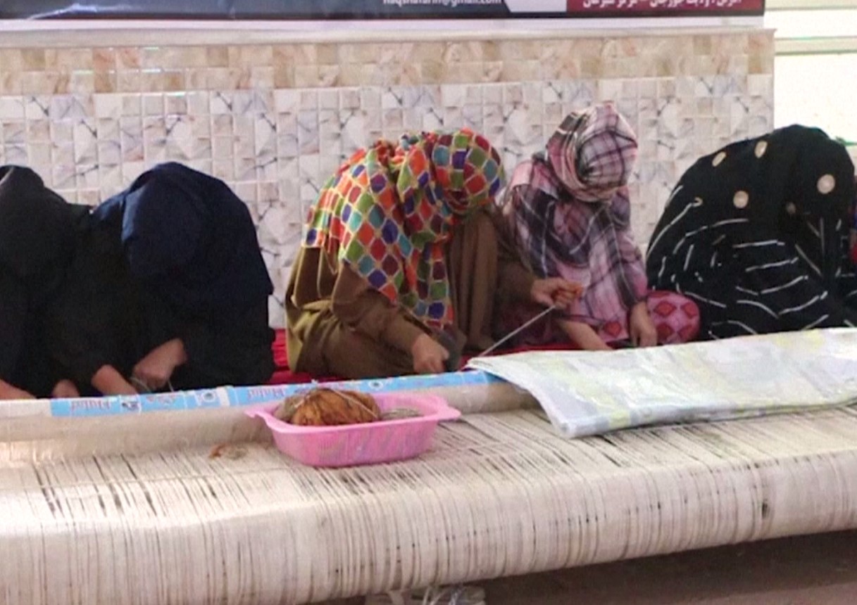 مصتع السجاد الافغاني.المصدر:AP