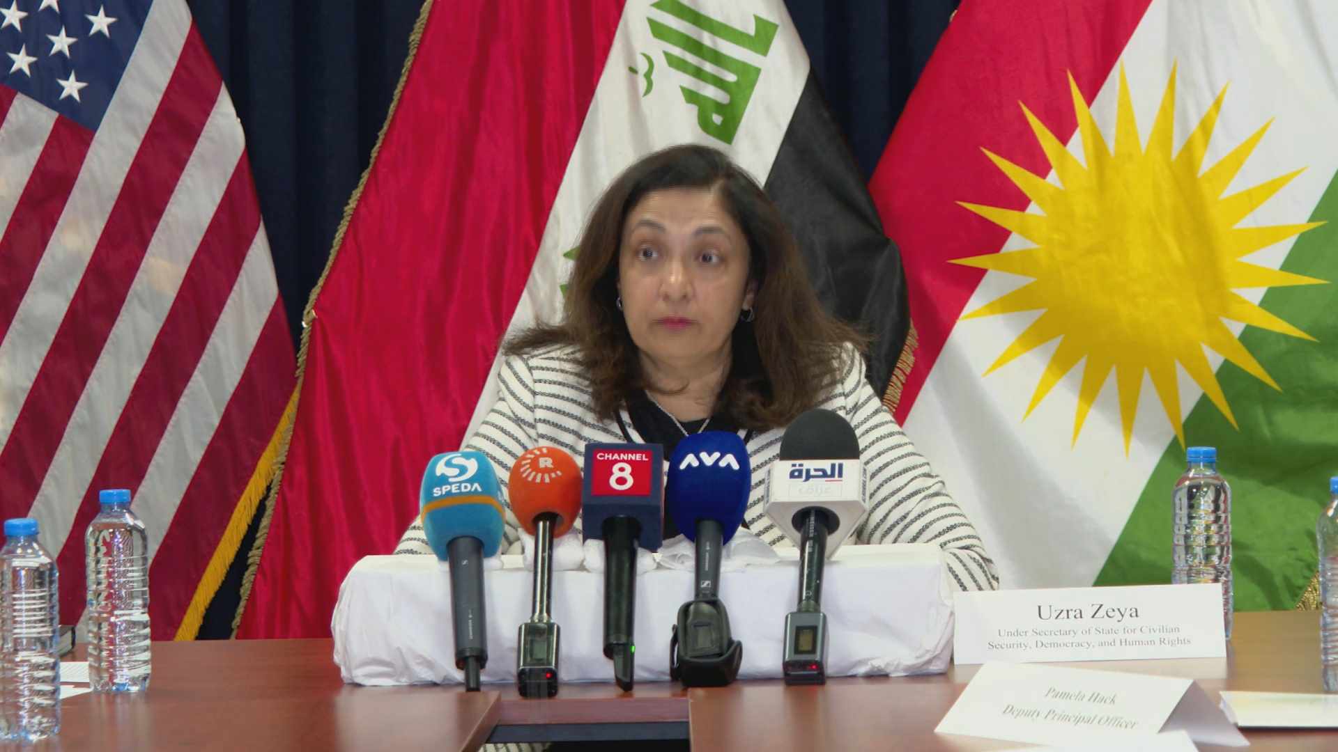 وكيلة وزارة الخارجية الأمريكية  عزرا زيا.المصدر:قناة الثامنة