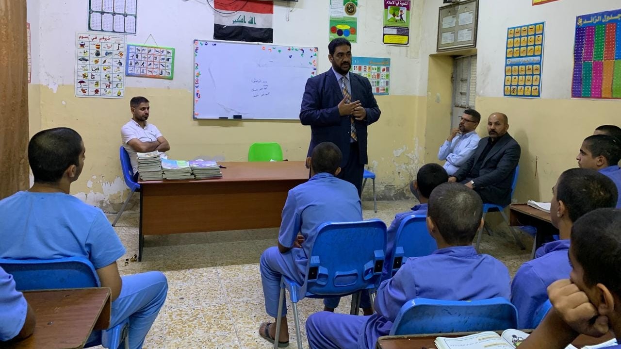 دائرة حقوق الانسان تنظم ورشة عمل في دار ملاحظية بغداد.المصدر:وزارة العدل