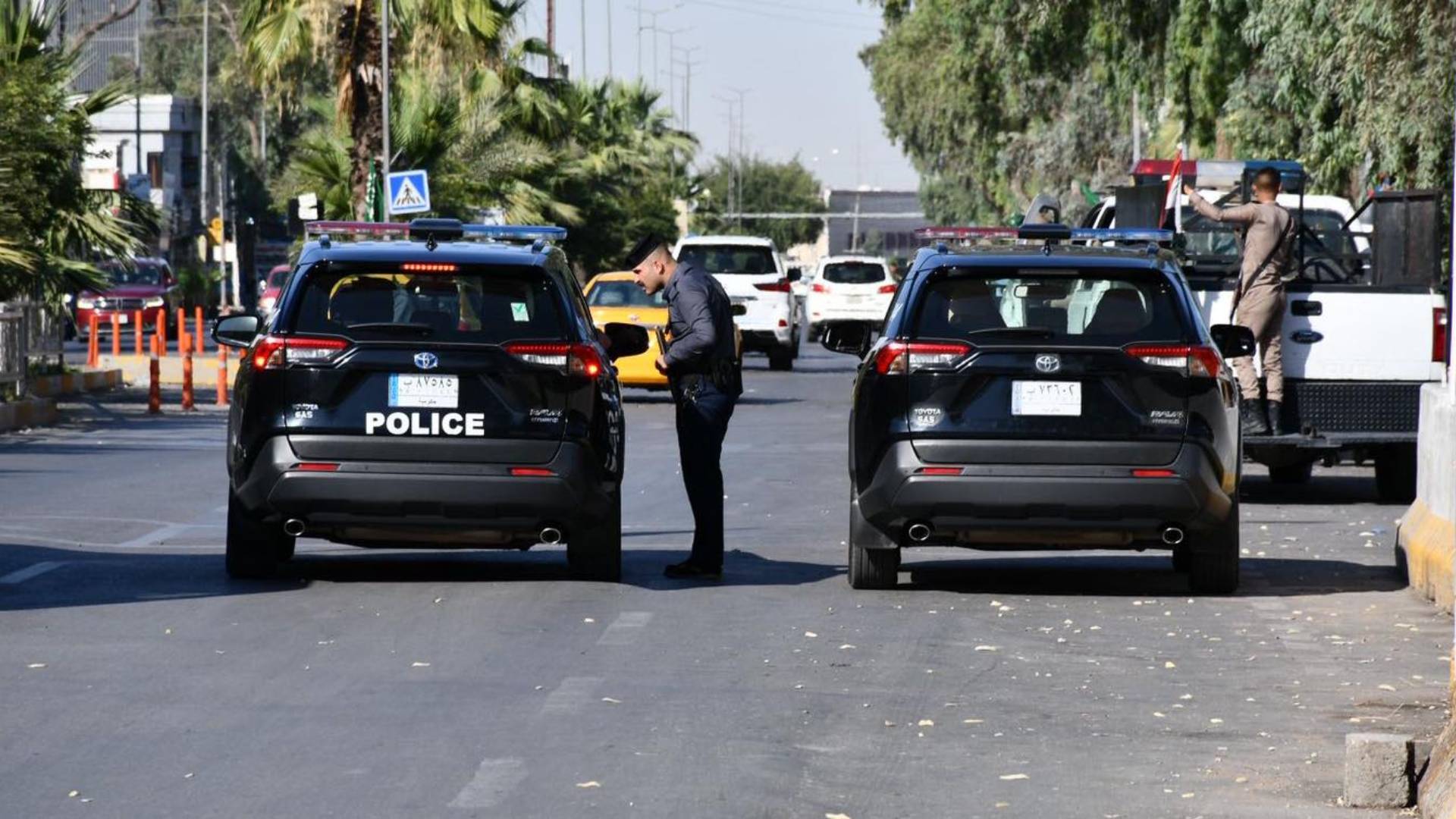 دوريات شرطة كركوك.المصدر:قيادة شرطة كركوك