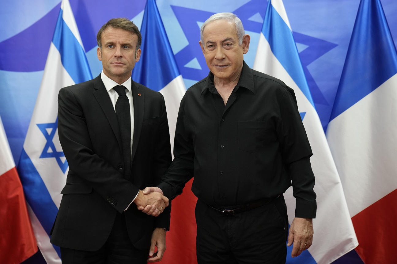 Benjamin Netanyahu, Emmanuel Macron 