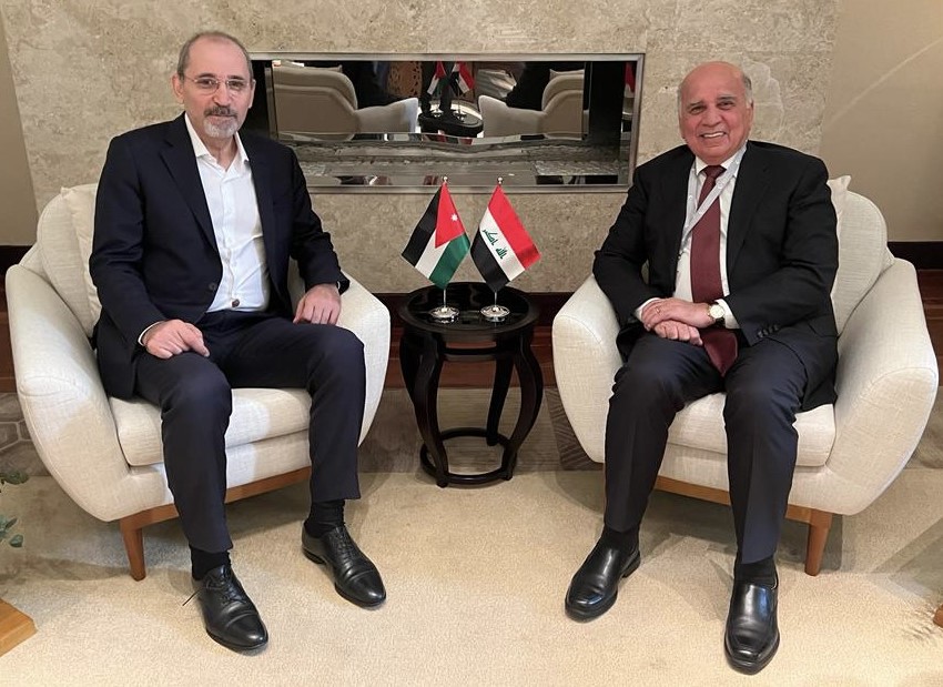 وزيرا الخارجية العراقي والأردني