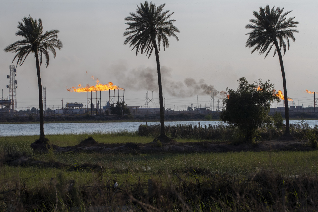 حقل نهر بن عمر النفطي في البصرة المصدر: AP
