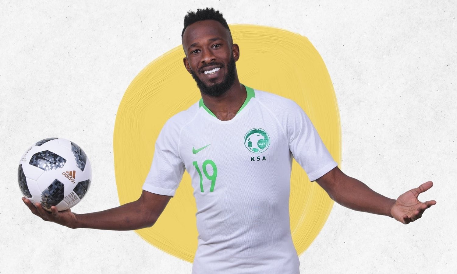 اللاعب السعودي فهد المولى /وسائل اعلام