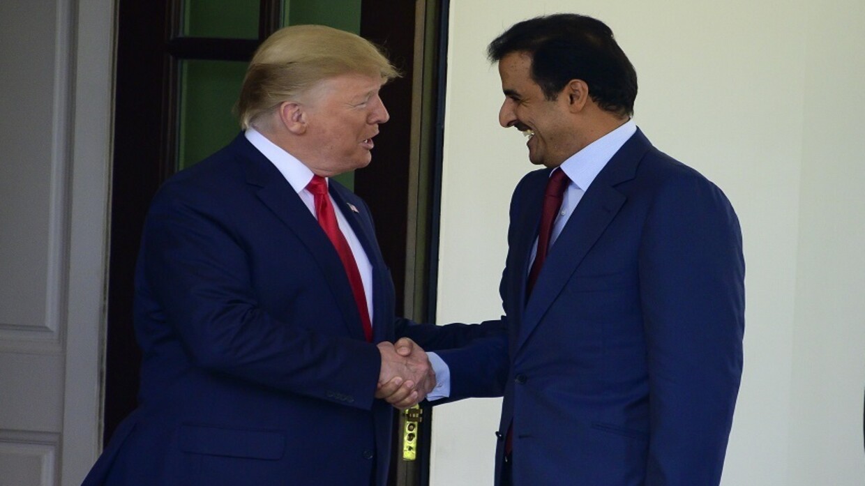 أمير قطر الشيخ تميم بن حمد آل ثاني والرئيس الأمريكي السابق دونالد / Legion-Media
