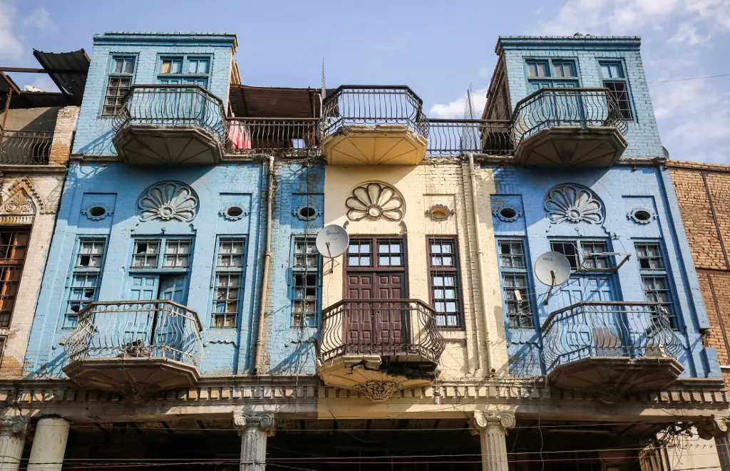 Homes at Baghdad's al-Rashid Street. Photo: AFP