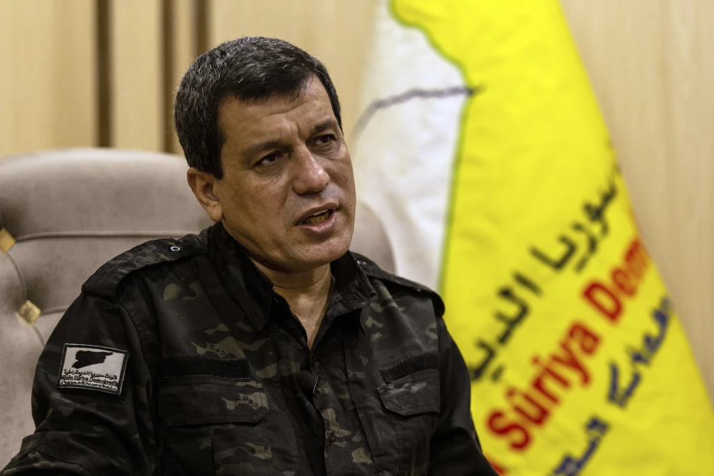 Mazloum Abdi, the commander-in-chief of the Syrian Democratic Forces (SDF). Photo: AP

