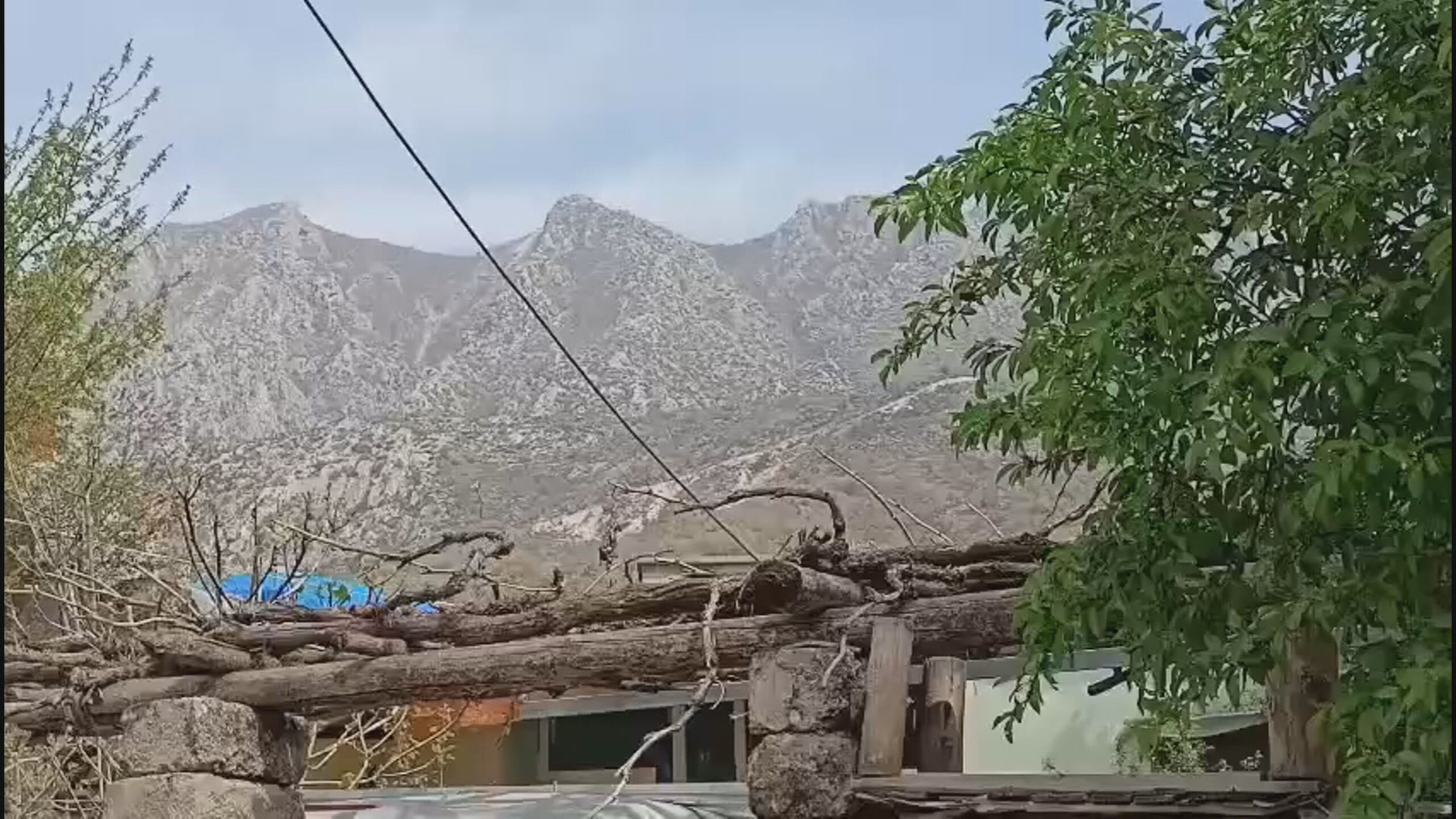 The slopes of Mount Matina and the villages of Guharze and Blava in Amedi, Duhok.