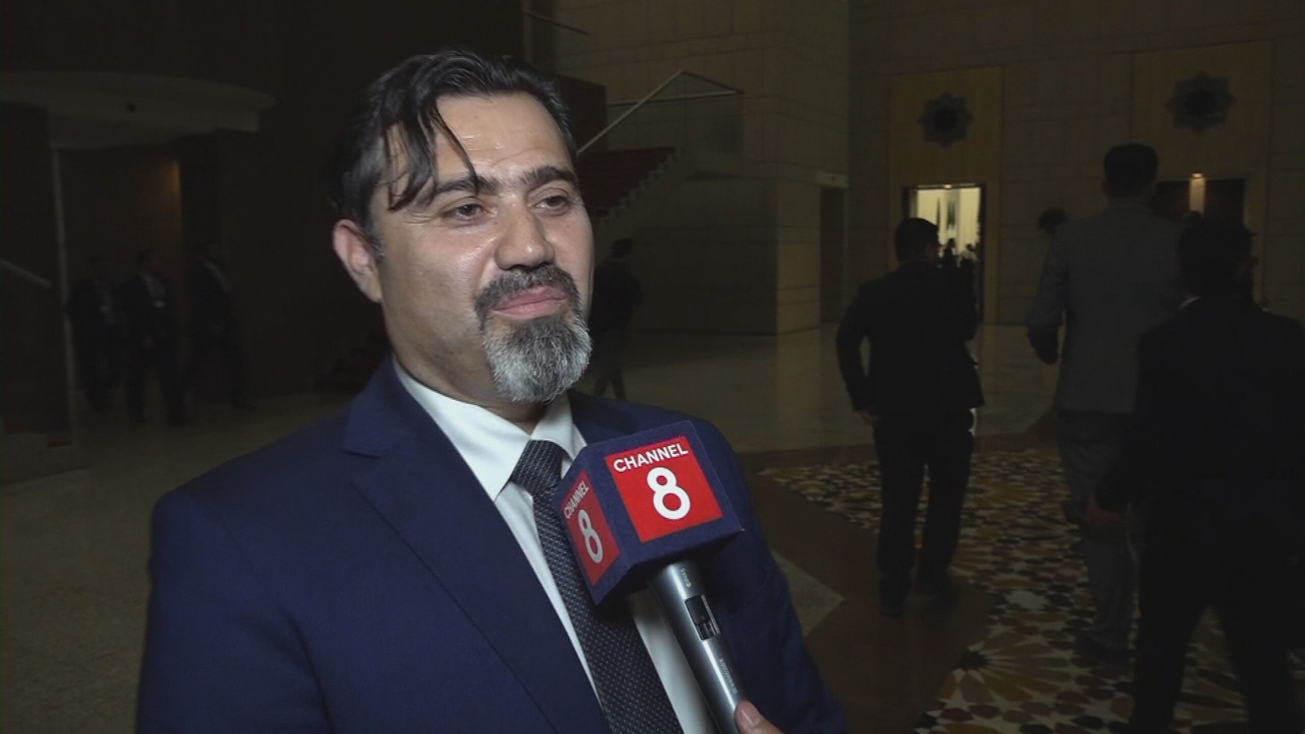 Mohammed Abdulrahman Turko, the Minister of Education of the Syrian Government. Photo: Channel8