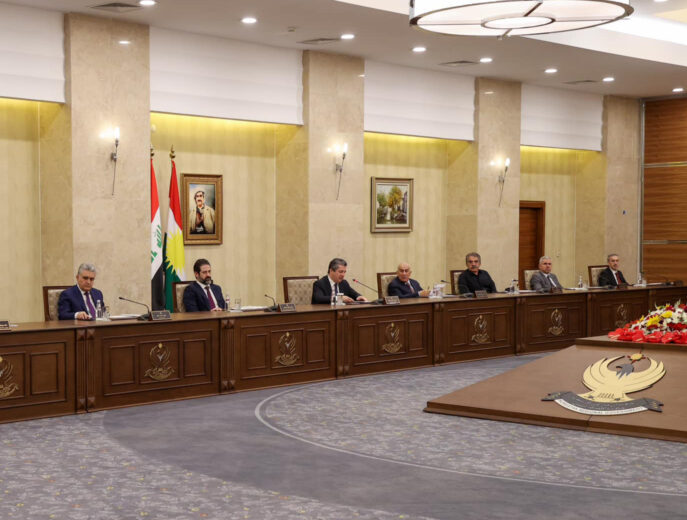 A meeting of the Kurdistan Regional Government (KRG) Council of Ministers. Photo: KRG