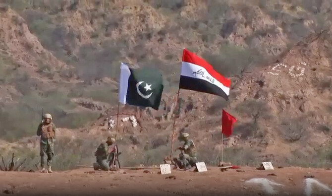The video shared by Radio Pakistan on March 16, 2025, shows Pakistani and Iraqi forces taking part at the National Counter Terrorism Center (NCTC) in Pabbi town in Pakistan’s northwestern Khyber Pakhtunkhwa province. (Radio Pakistan/Screengrab)
