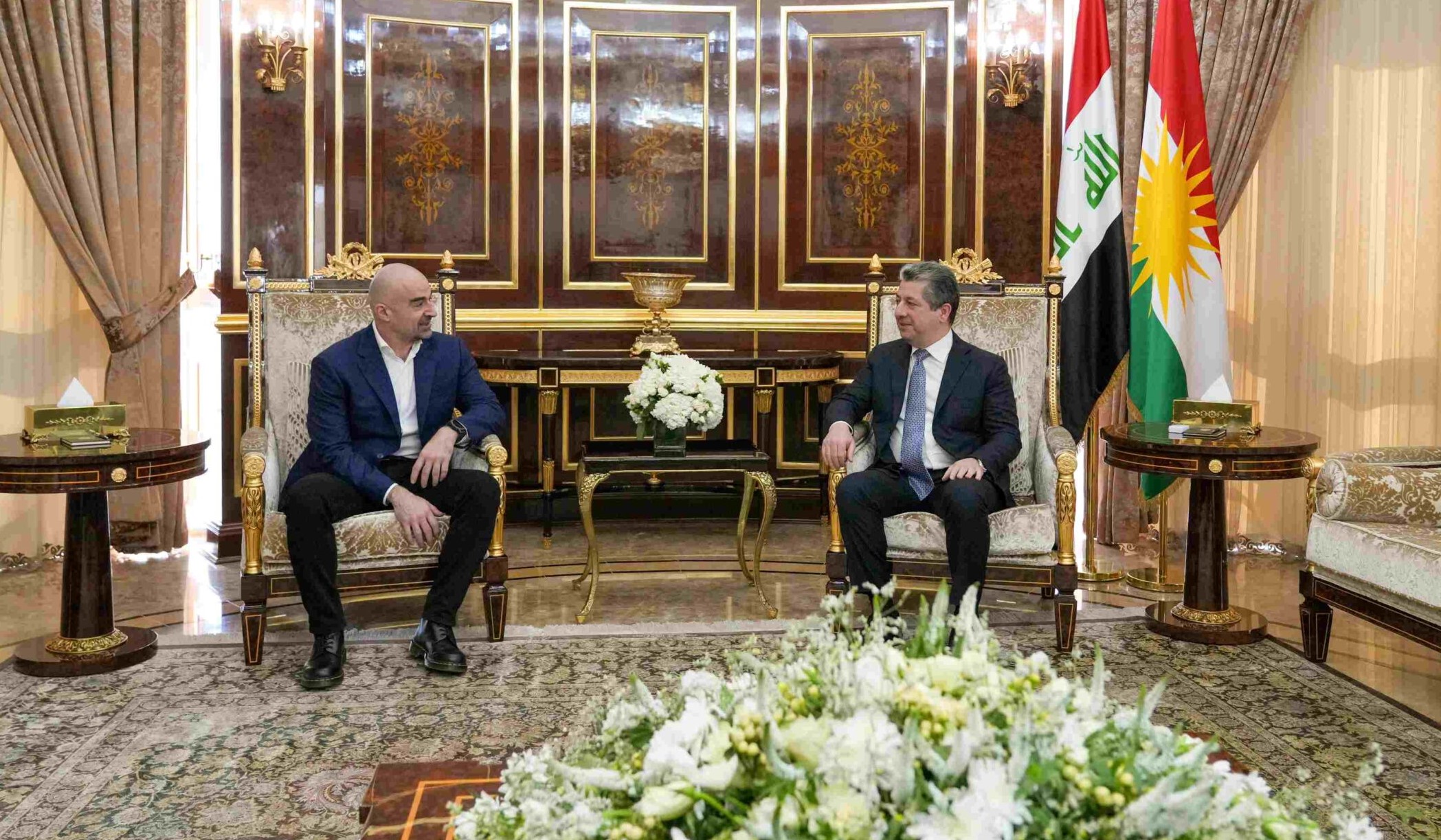 A previous meeting between Bafel Jalal Talabani and Masrour Barzani.