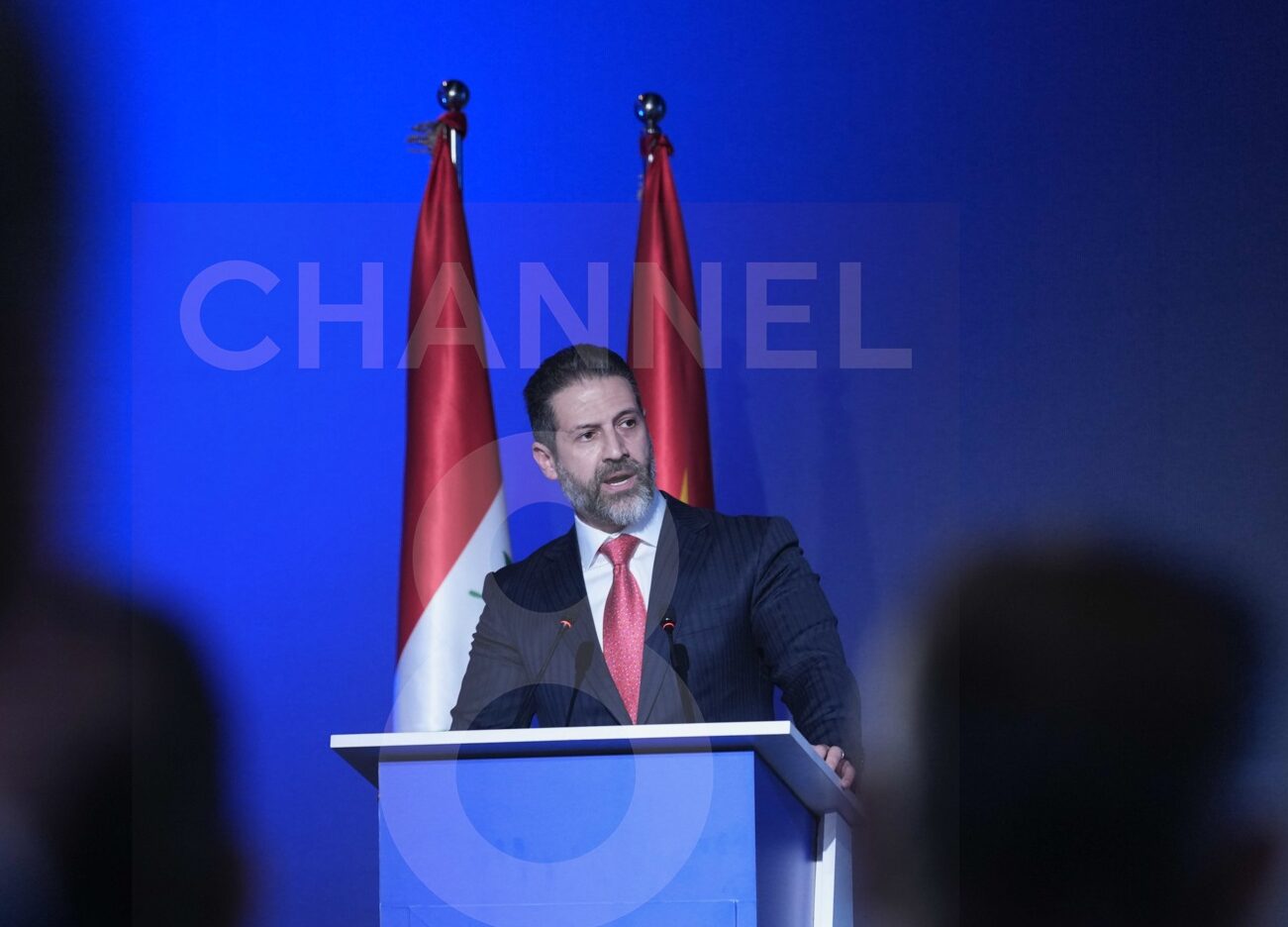 KRG Deputy Prime Minister Qubad Talabani addressed the Delphi Forum Slemani on 18 May 2025. Photo: Hama Sur / Channel8