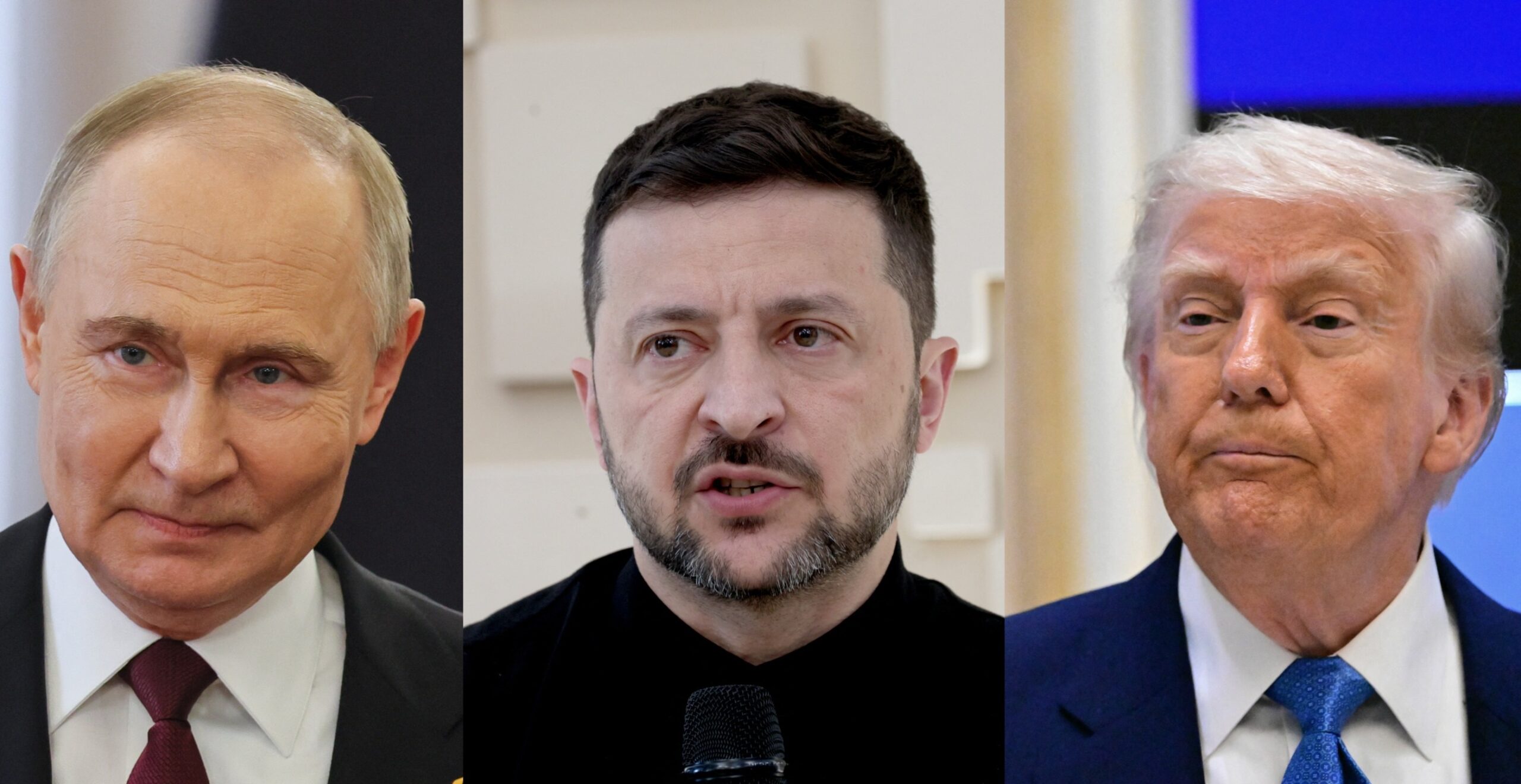 Russian President Vladimir Putin (left), Ukrainian President Volodymyr Zelensky, and US President Donald Trump. Photo: AFP