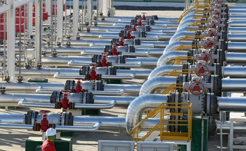 The China-Central Asia gas pipeline in Turkmenistan. Photo: VCG