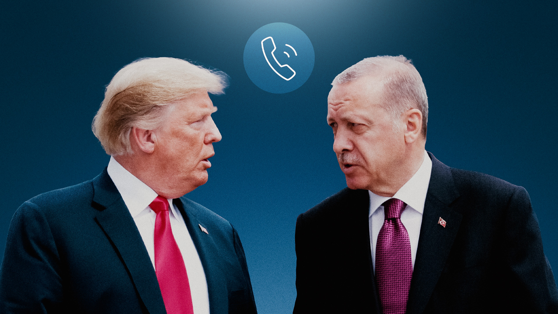 U.S. President Donald Trump with Turkish President Recep Tayyip Erdogan