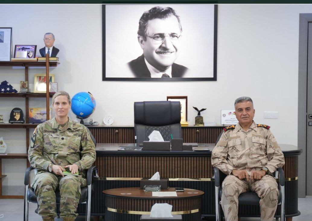 Staff Major General Omar Salih Hassan, Commander of Unit 70 Forces, met with Colonel Amanda, the newly appointed U.S. Military Attaché at the U.S. Consulate General in Erbil, on June 4, 2025. Photo: Unit 70 Forces

