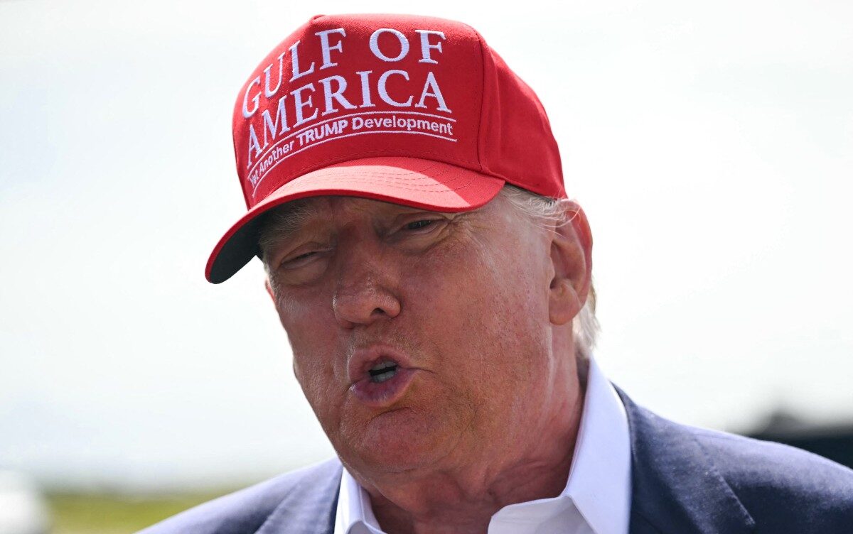 US President Donald Trump speaks to reporters at Ochopee, Florida, on July 1, 2025. Photo: Andrew Caballero-Reynolds / AFP