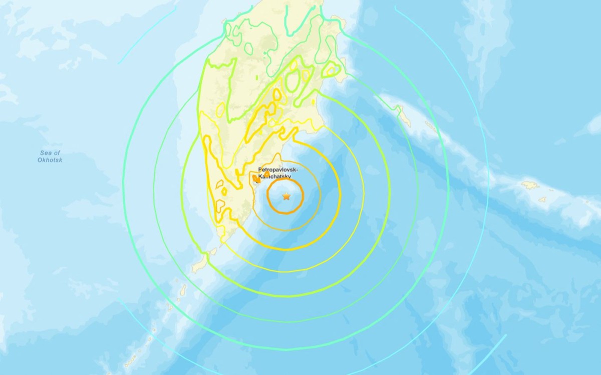 The magnitude 8.8 quake struck at 8:24 am (2304 GMT Tuesday) off Petropavlovsk on Russia's remote Kamchatka peninsula and was one of the 10 biggest recorded, according to the USGS. (Photo by Agustin PAULLIER / US Geological Survey / AFP)