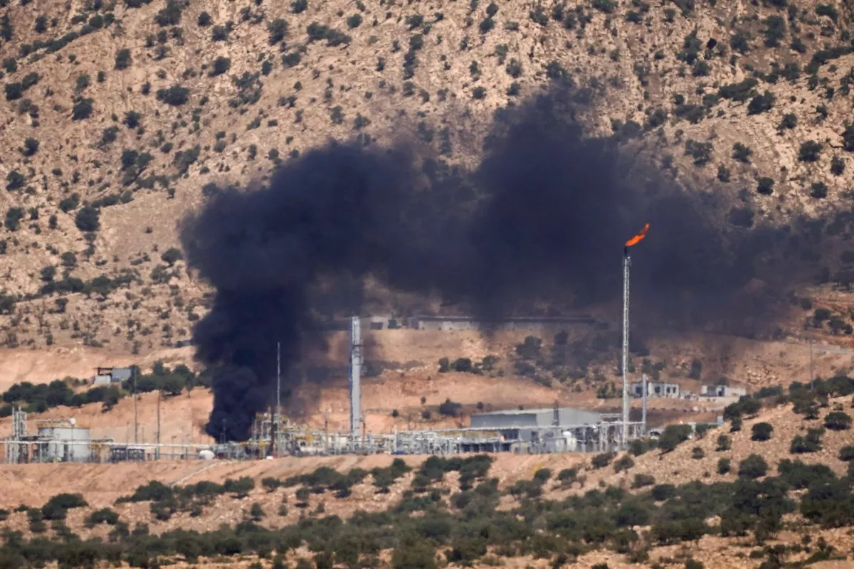 US Hunt Oil plant in Shekhan district, Baadre area, Duhok province. Photo: AFP