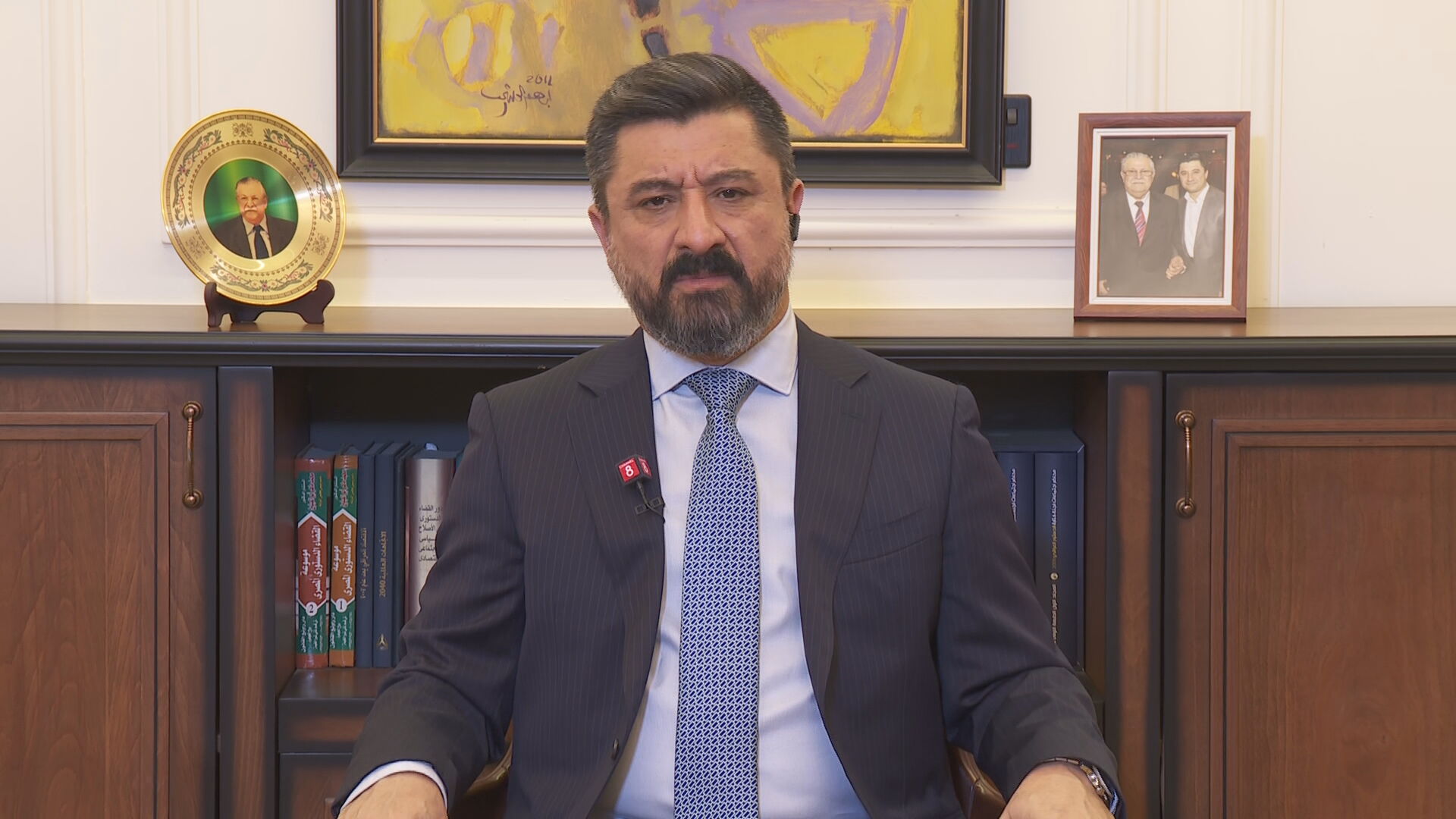 Iraqi Minister of Justice Khalid Shwani. Photo: Channel8 