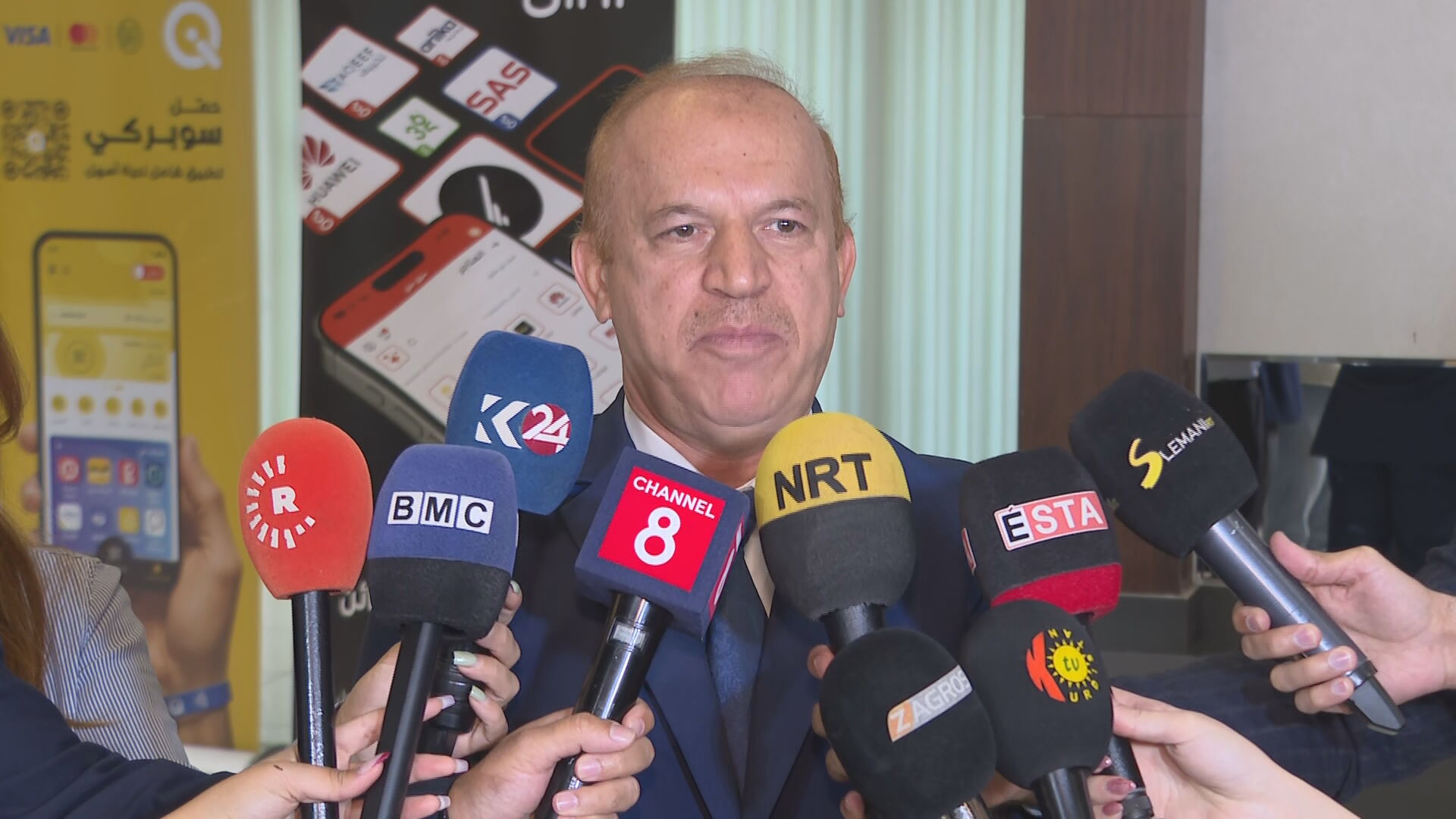 Mustafa Sheikh Abdulrahman, head of the Union of Importers and Exporters in the Kurdistan Region. 