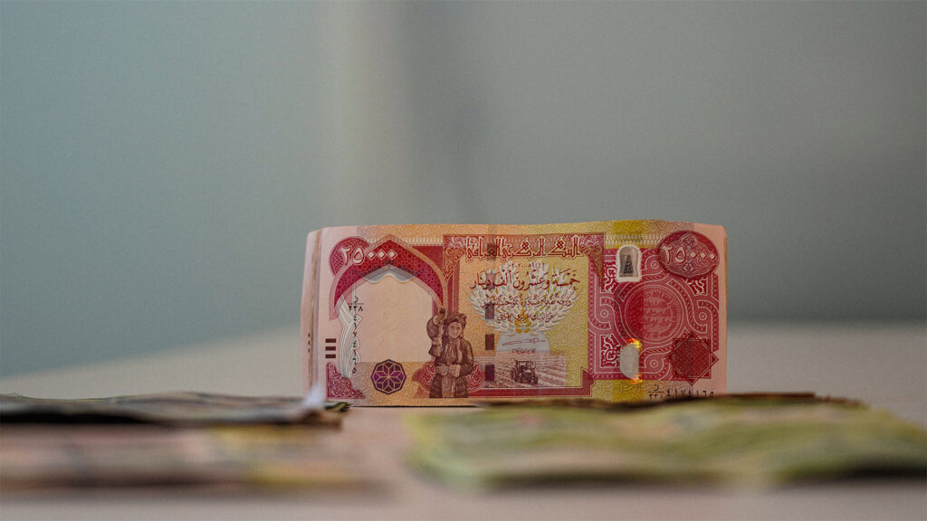 Iraqi dinar. Photo: Channel8



