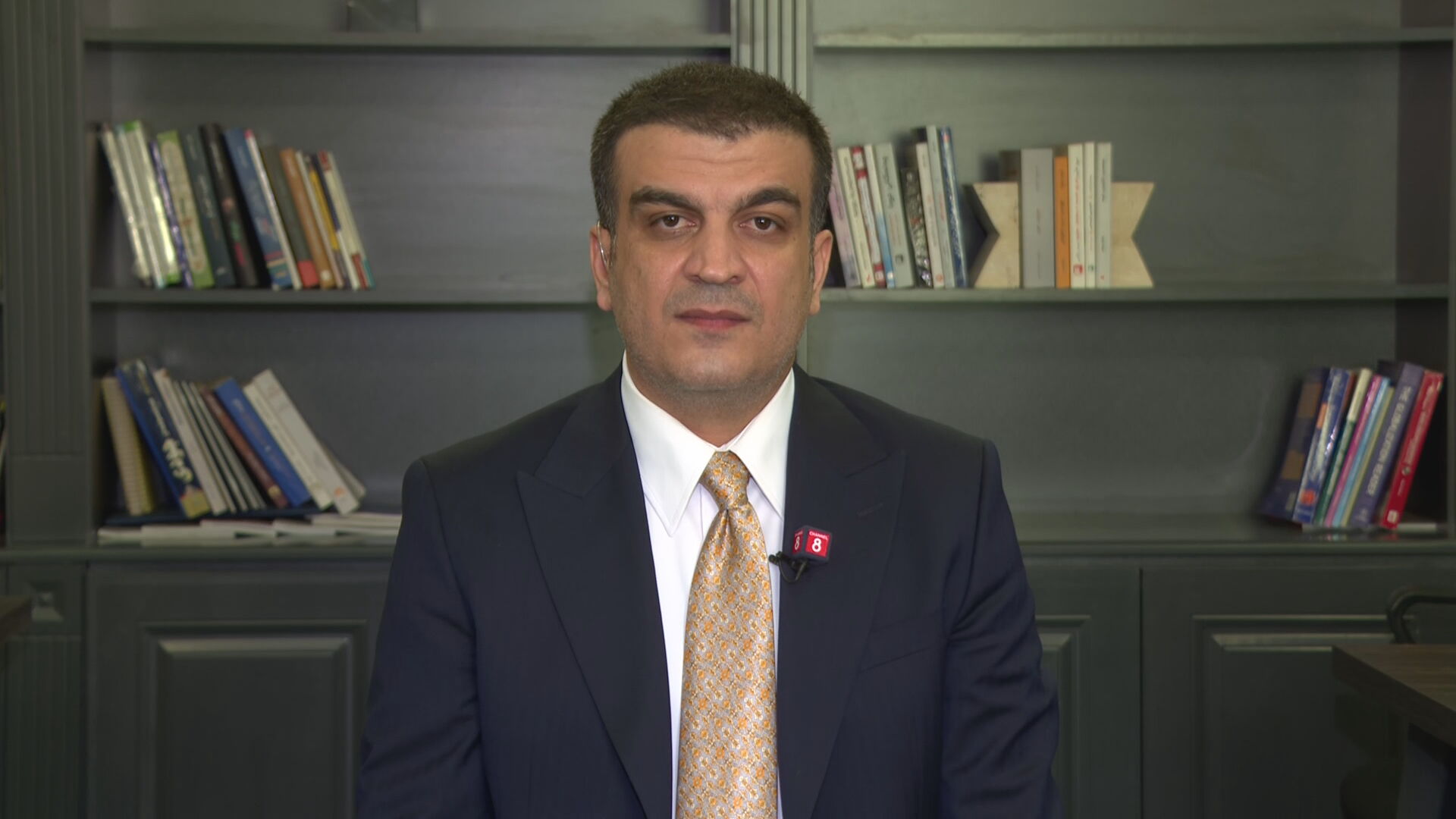 KRG spokesman Peshawa Hawramani speaks to Channel8 in an interview on 11 September 2025. Photo: Channel8

