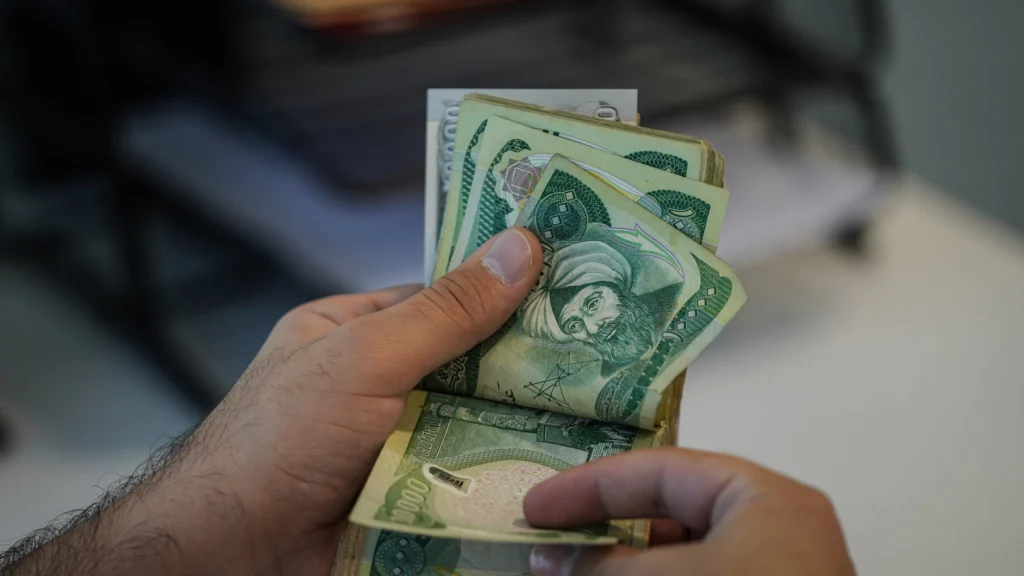 Iraqi dinar. Photo: Hama Sur / Channel8

