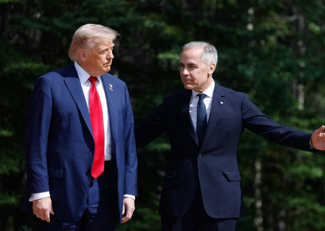 U.S. President Donald Trump and Canadian Prime Minister Mark Carney at the G7 Leaders’ Summit Arrival Ce