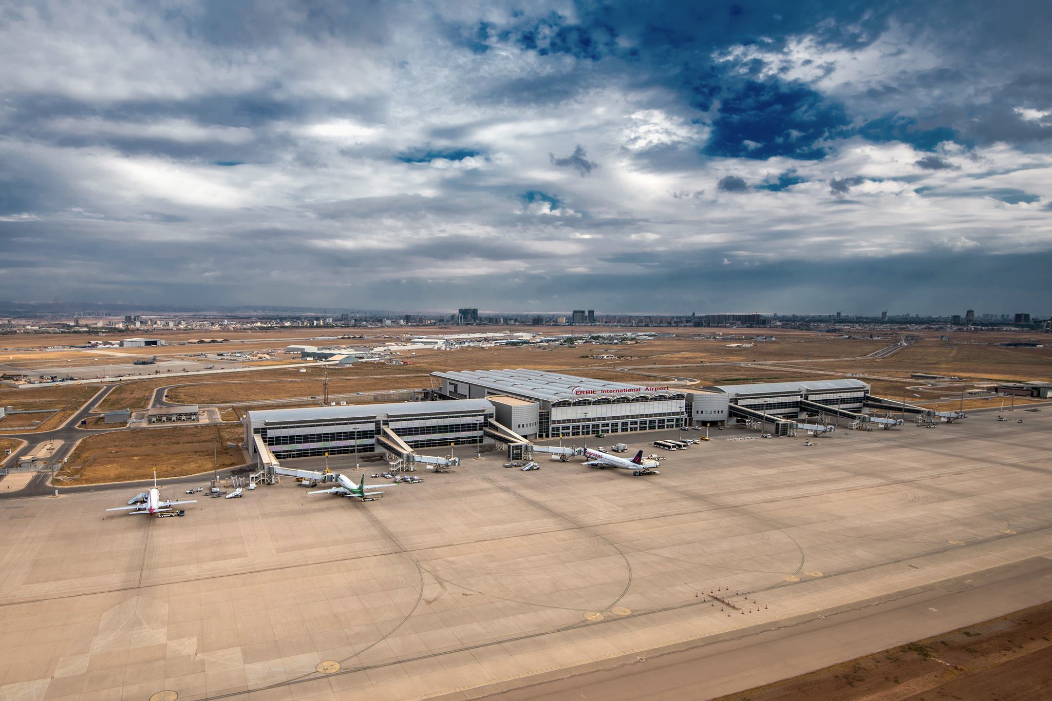  An aerial view captures Erbil International Airport. Photo: Erbil International Airport




