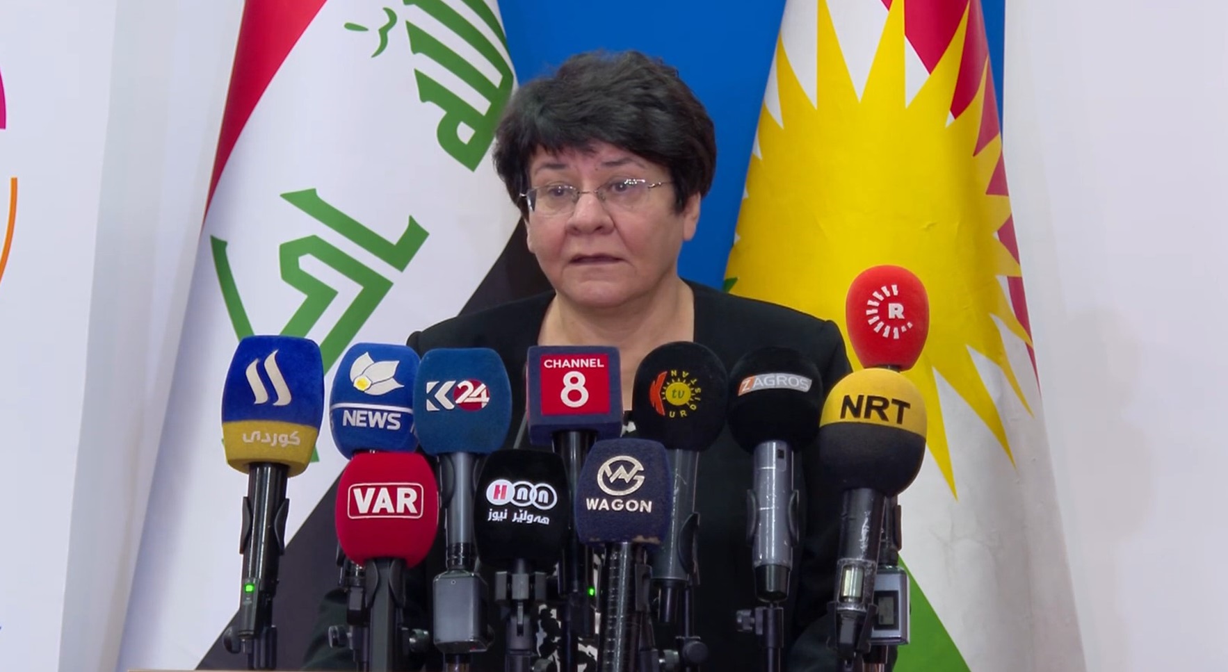 Kwestan Mohammed, Minister of Labor and Social Affairs. Photo: Channel8 