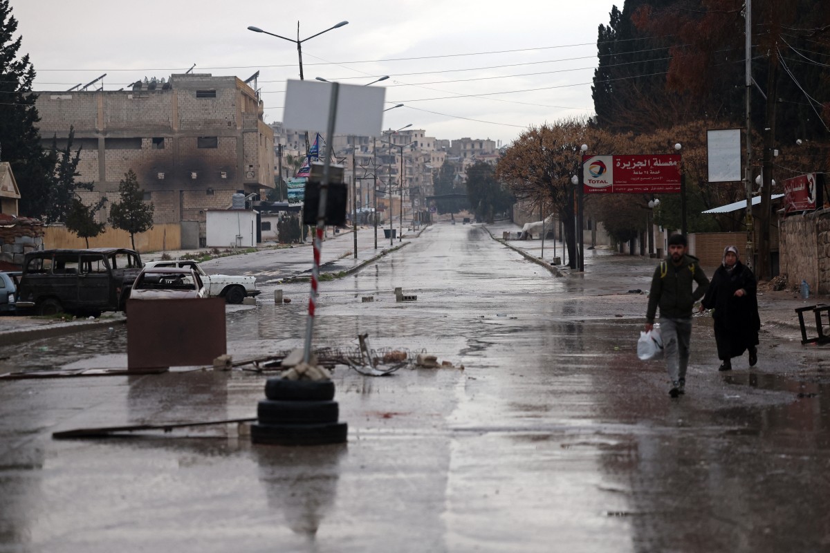 A scene from Aleppo's Sheikh Maqsoud street on 10 December 2026. Photo: Omar Haj Kadour / AFP

