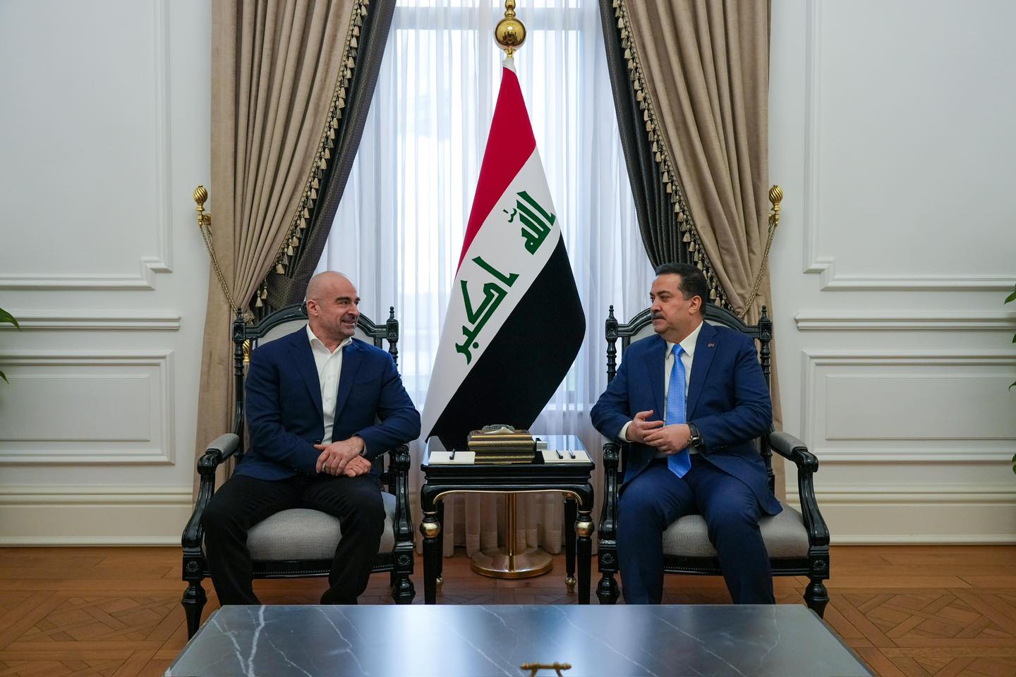  Patriotic Union of Kurdistan (PUK) President Bafel Jalal Talabani met Iraqi Prime Minister Mohammed Shia al-Sudani