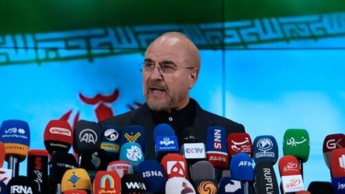 Iranian Parliament Speaker  Mohammad-Bagher Ghalibaf. Photo: AP