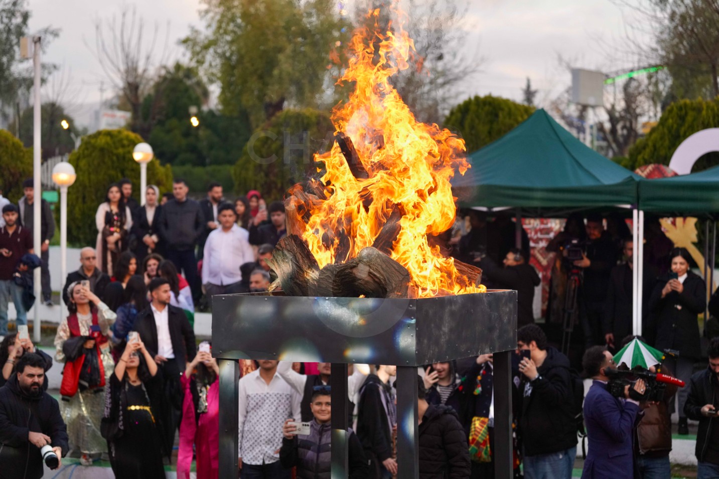 Citizens in Sulaymaniyah gathered to celebrate Newroz 2726 on 20 March 2026. Photo: Hama Sur / Channel8


