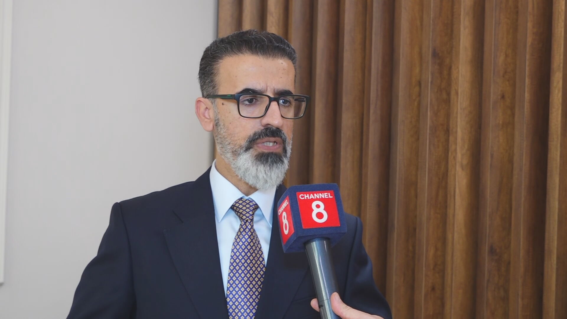 Kirkuk’s First Deputy Governor Rebwar Taha. Photo: Channel8 
 


