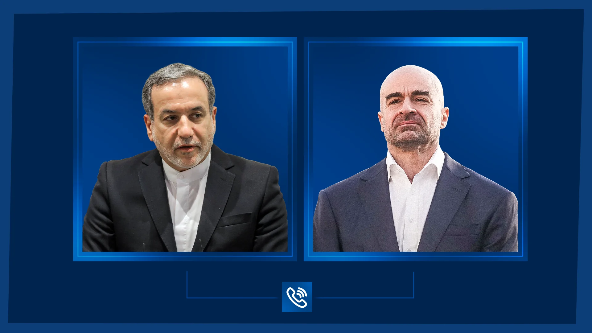 Bafel Jalal Talabani, President of the Patriotic Union of Kurdistan (right), and Abbas Araghchi, Iranian Foreign Minister 




