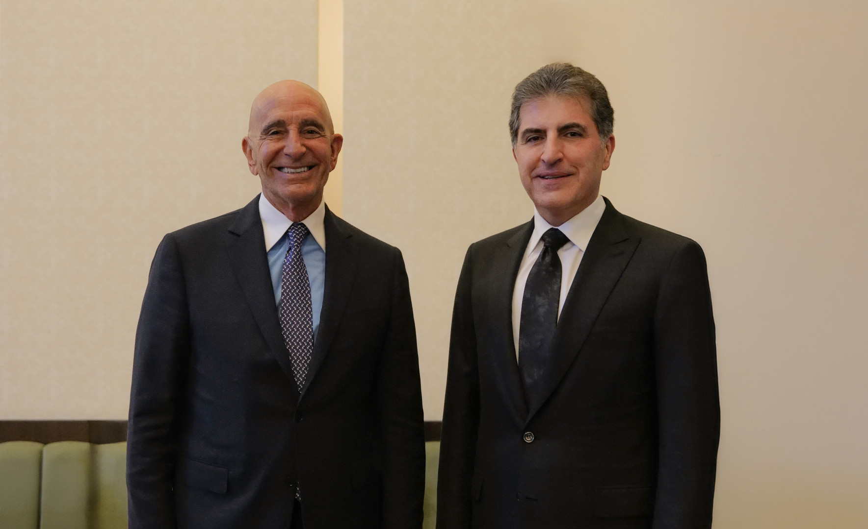 Kurdistan Region President Nechirvan Barzani meets with Tom Barrack, U.S. Ambassador to Turkey and U.S. Special Envoy to Syria, on the sidelines of the Antalya Diplomacy Forum (ADF) in Turkey on 17 April 2026. Photo: Kurdistan Region Presidency




