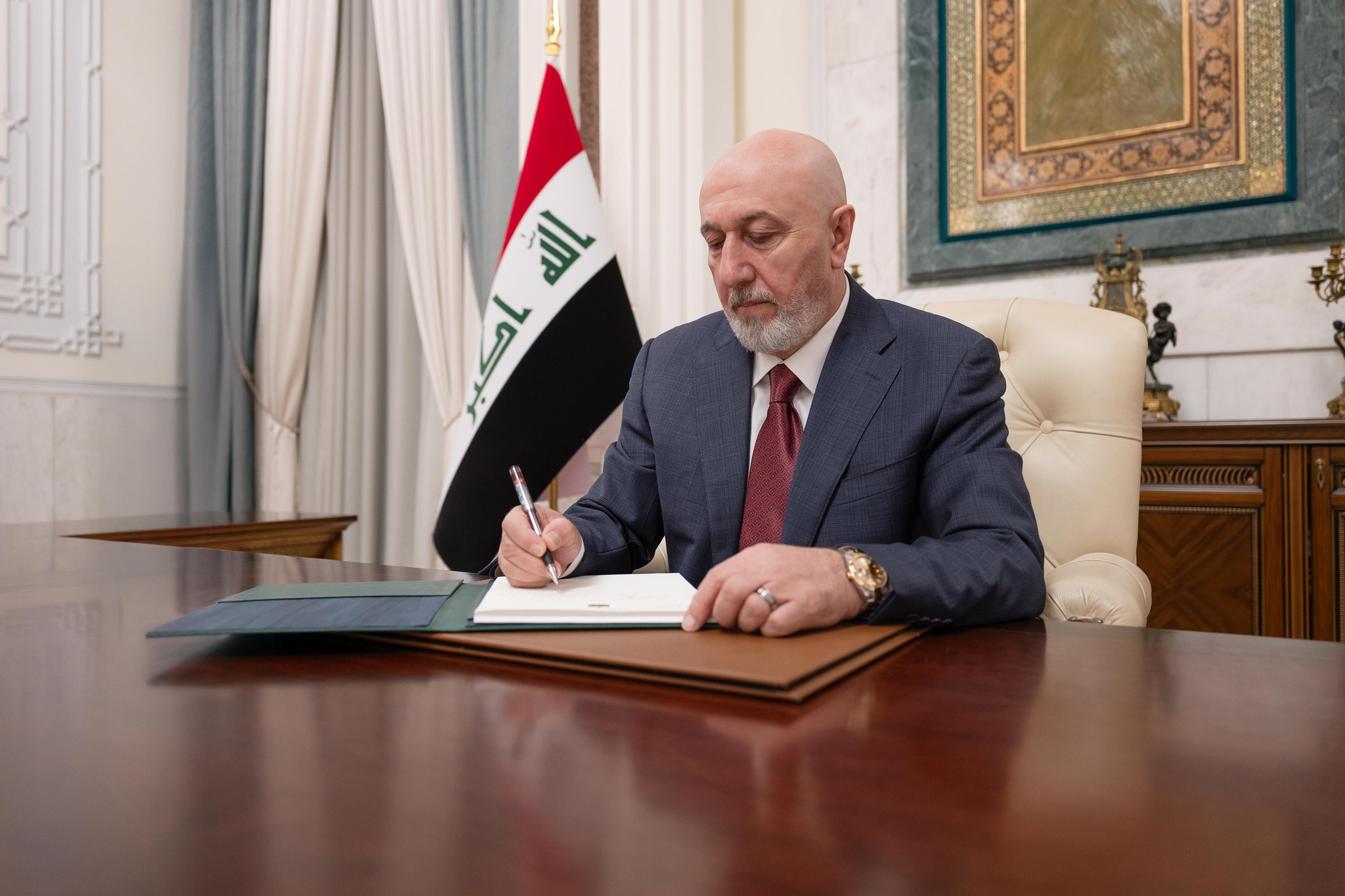 Iraqi President Nizar Amedi. Photo: Iraqi Presidency 



