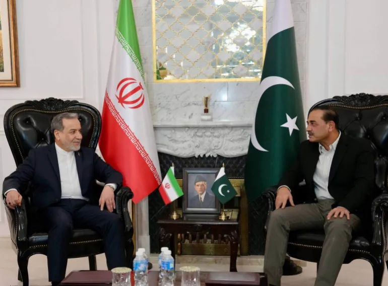 Irani’s Araghchi, left, meets with Pakistan’s Munir in Islamabad, Pakistan, in April 2026 [File: Iranian Foreign Ministry/AP Photo]