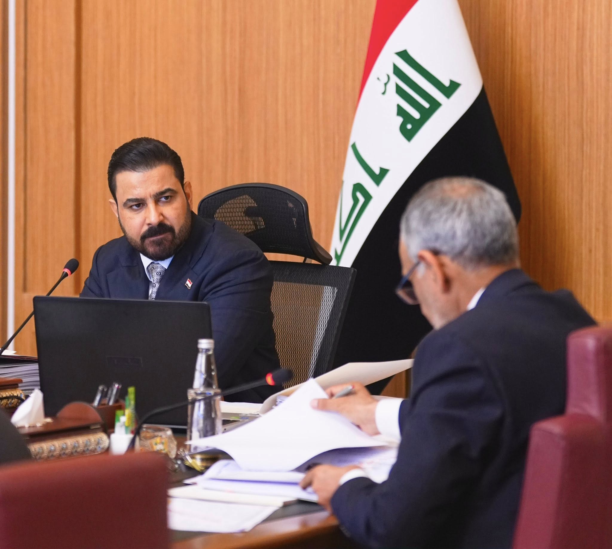 Iraqi Prime Minister Ali Faleh al-Zaidi chairs a regular session of the Council of Ministers on June 2, 2026. Photo: PM Media Office



