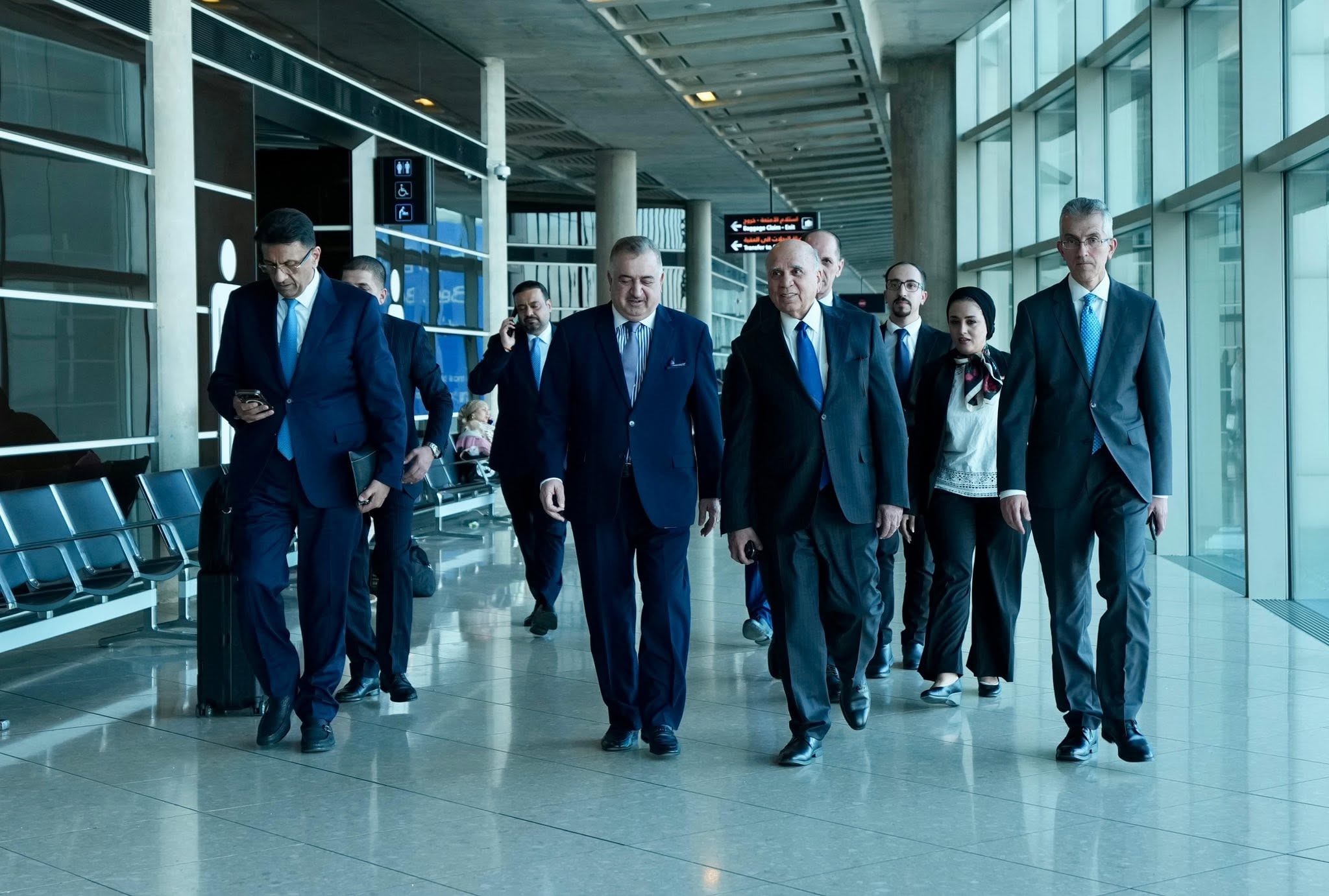 Iraqi Foreign Minister Fuad Hussein arrived in the Jordanian capital on June 21, 2026, to attend the Arab League Council meeting. Photo: Iraqi Foreign Ministry

