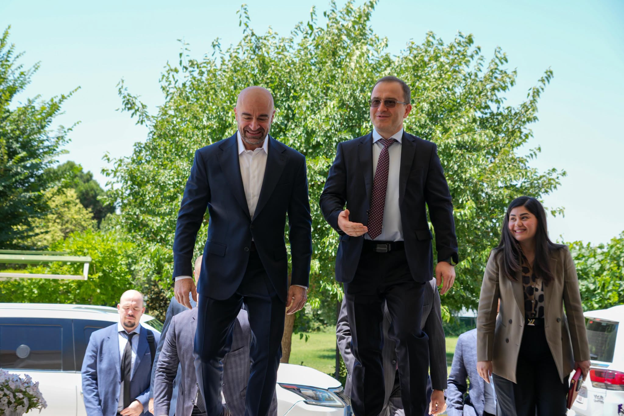 Bafel Jalal Talabani, President of the Patriotic Union of Kurdistan (PUK), met with the Russian Ambassador to Iraq, Elbrus Kutrashev, in Sulaymaniyah on June 25, 2026
