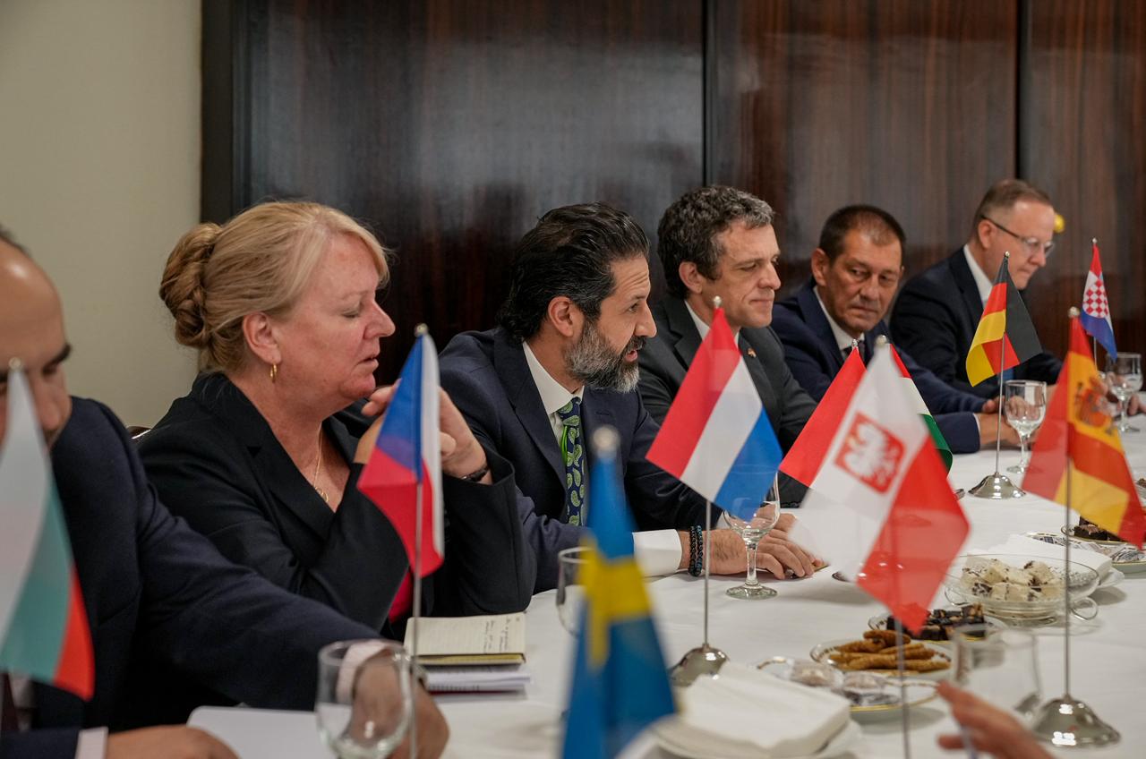 Qubad Talabani, Deputy Prime Minister of the caretaker Kurdistan Regional Government (KRG), met with 15 ambassadors from European nations in Iraq on June 29, 2026


