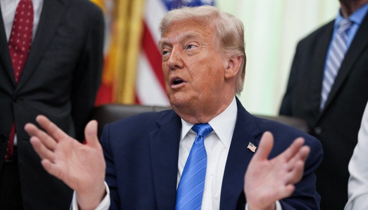 U.S. President Donald Trump speaks during a signing ceremony for the "Secure America Act" in the Oval Office of the White House in Washington, DC, on June 10, 2026. Photo: Ken Cedeno / AFP

