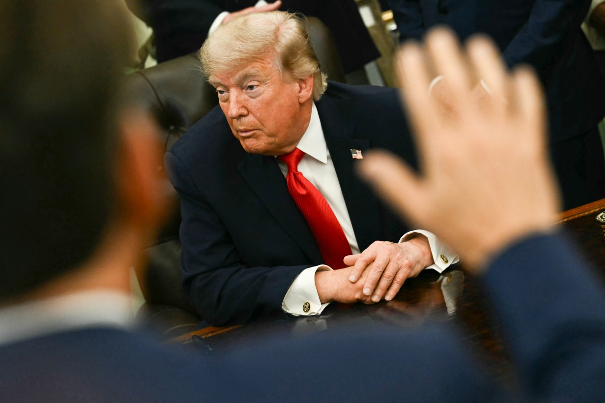 US President Donald Trump speaks before signing a proclamation in the Oval Office of the White House in Washington, DC, on June 11, 2026. (Photo by Kent NISHIMURA / AFP)